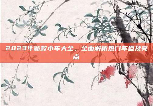 2023年新款小车大全,全面解析热门车型及亮点