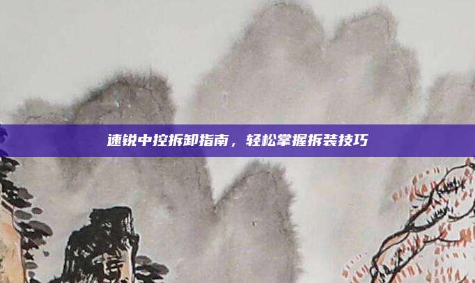 速锐中控拆卸指南,轻松掌握拆装技巧