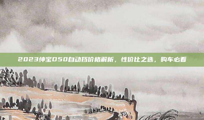 2023绅宝D50自动挡价格解析,性价比之选,购车必看