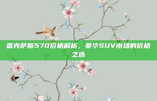 雷克萨斯570价格解析,豪华SUV市场的价格之选