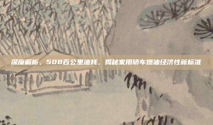 深度解析,508百公里油耗,揭秘家用轿车燃油经济性新标准