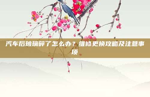 汽车后玻璃碎了怎么办?维修更换攻略及注意事项