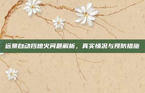 远景自动挡熄火问题解析,真实情况与预防措施