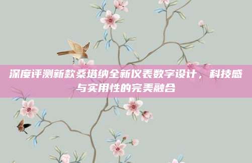 深度评测新款桑塔纳全新仪表数字设计,科技感与实用性的完美融合