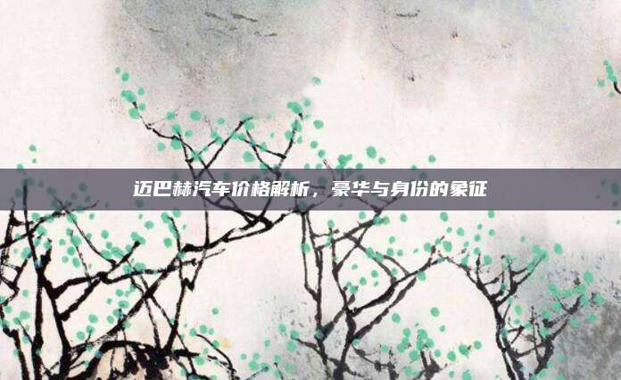 迈巴赫汽车价格解析,豪华与身份的象征