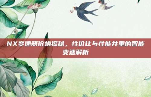 NX变速器价格揭秘,性价比与性能并重的智能变速解析