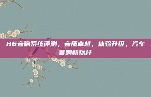 H6音响系统评测,音质卓越,体验升级,汽车音响新标杆