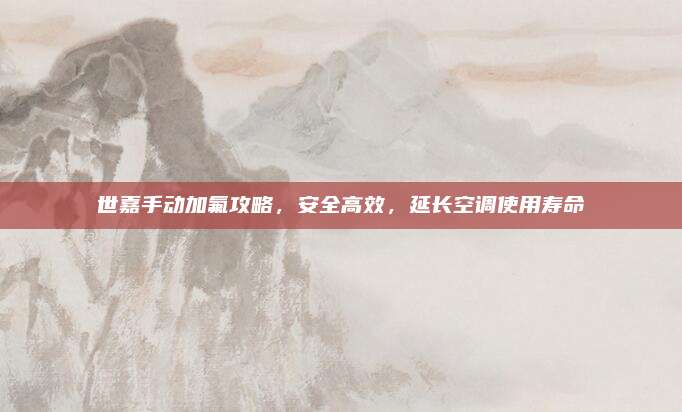 世嘉手动加氟攻略,安全高效,延长空调使用寿命