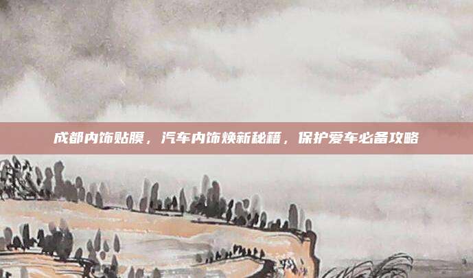 成都内饰贴膜,汽车内饰焕新秘籍,保护爱车必备攻略