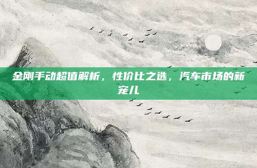 金刚手动超值解析,性价比之选,汽车市场的新宠儿