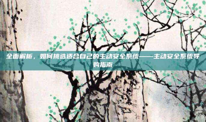 全面解析,如何挑选适合自己的主动安全系统——主动安全系统导购指南
