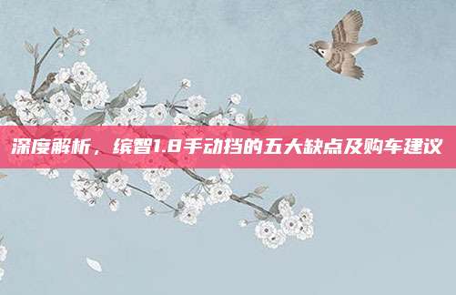 深度解析,缤智1.8手动挡的五大缺点及购车建议