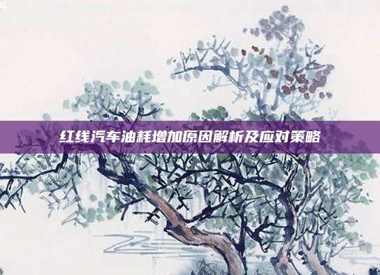 红线汽车油耗增加原因解析及应对策略
