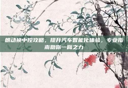 朗动换中控攻略,提升汽车智能化体验,专业指南助你一臂之力