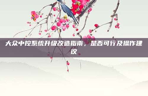 大众中控系统升级改造指南,是否可行及操作建议