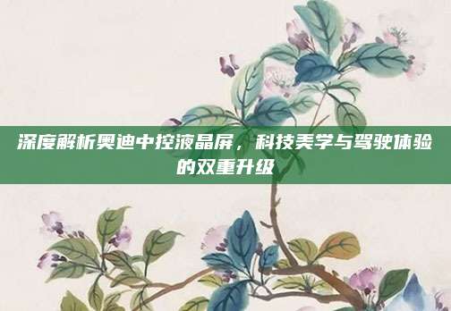 深度解析奥迪中控液晶屏,科技美学与驾驶体验的双重升级