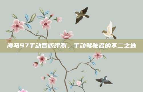 海马S7手动智版评测,手动驾驶者的不二之选