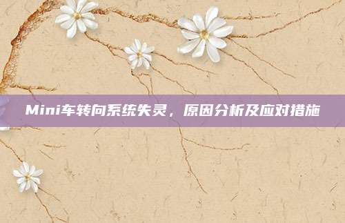 Mini车转向系统失灵,原因分析及应对措施