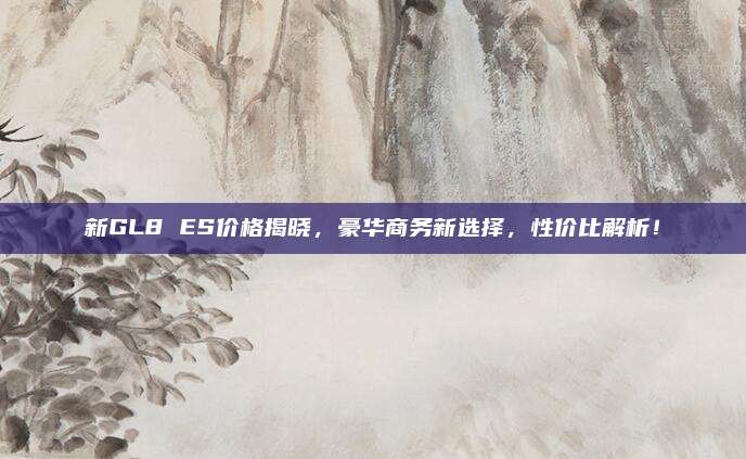 新GL8 ES价格揭晓,豪华商务新选择,性价比解析!