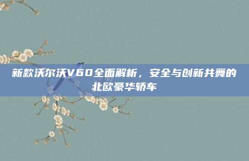 新款沃尔沃V60全面解析,安全与创新共舞的北欧豪华轿车