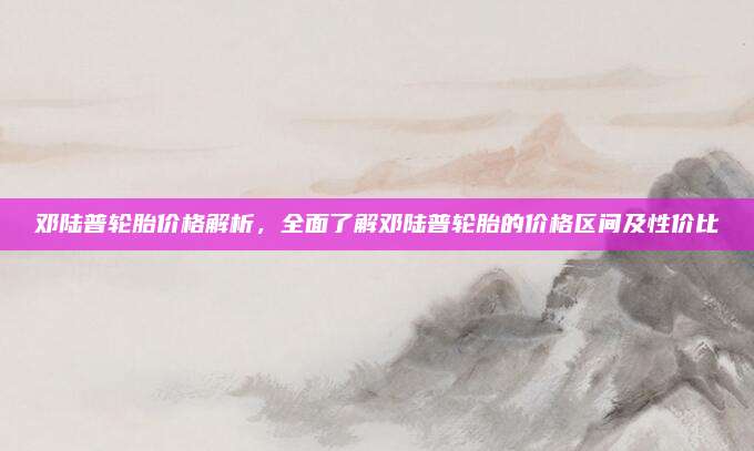 邓陆普轮胎价格解析,全面了解邓陆普轮胎的价格区间及性价比