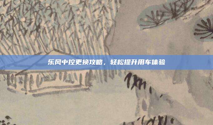 乐风中控更换攻略,轻松提升用车体验