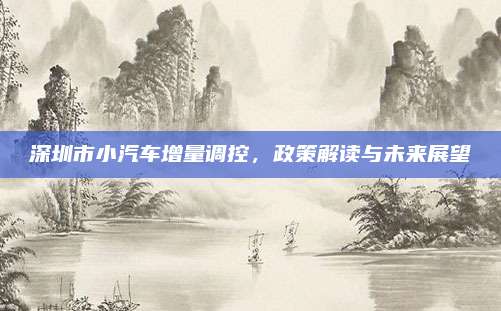 深圳市小汽车增量调控,政策解读与未来展望