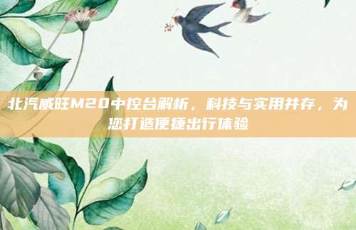 北汽威旺M20中控台解析,科技与实用并存,为您打造便捷出行体验
