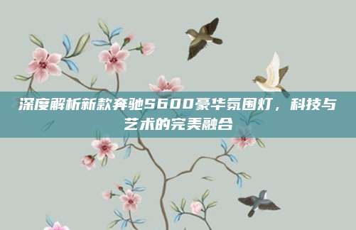 深度解析新款奔驰S600豪华氛围灯,科技与艺术的完美融合
