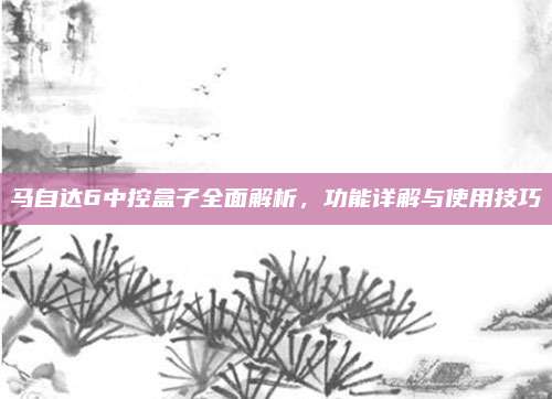 马自达6中控盒子全面解析,功能详解与使用技巧