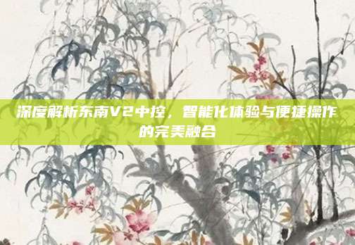 深度解析东南V2中控,智能化体验与便捷操作的完美融合