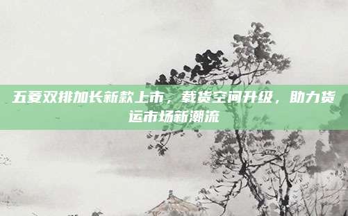 五菱双排加长新款上市,载货空间升级,助力货运市场新潮流