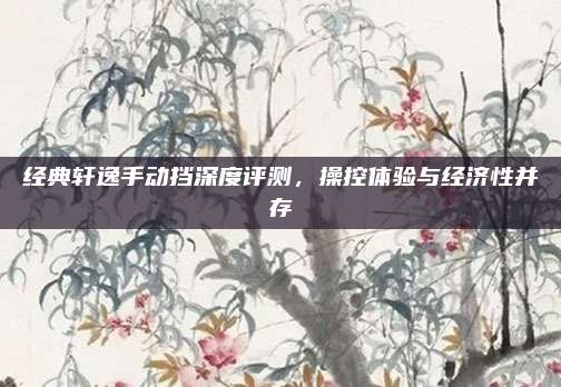 经典轩逸手动挡深度评测,操控体验与经济性并存