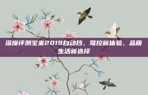 深度评测宝来2019自动挡,驾控新体验,品质生活新选择