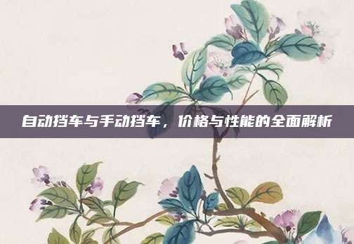 自动挡车与手动挡车,价格与性能的全面解析