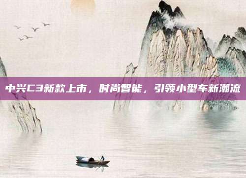 中兴C3新款上市,时尚智能,引领小型车新潮流