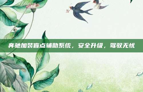 奔驰加装盲点辅助系统,安全升级,驾驭无忧