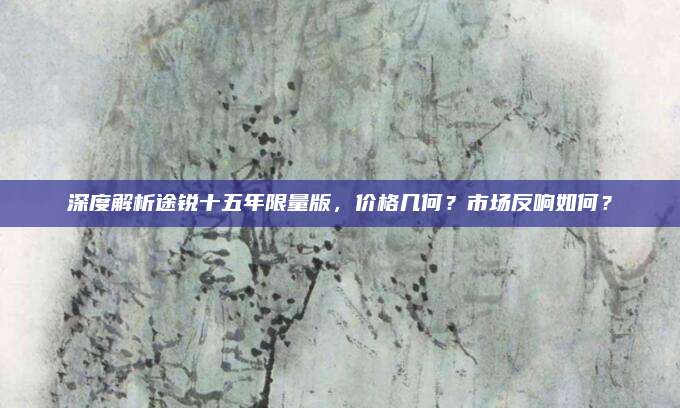 深度解析途锐十五年限量版,价格几何?市场反响如何?