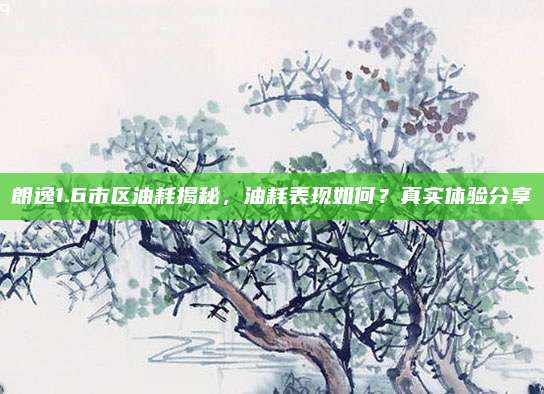 朗逸1.6市区油耗揭秘,油耗表现如何?真实体验分享