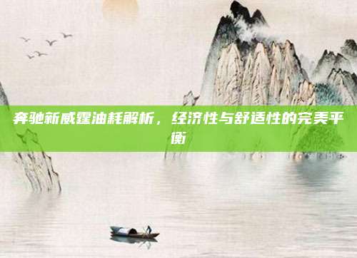 奔驰新威霆油耗解析,经济性与舒适性的完美平衡