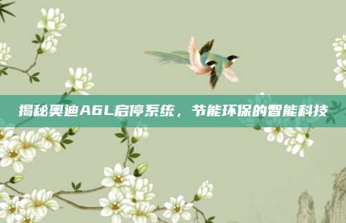 揭秘奥迪A6L启停系统，节能环保的智能科技