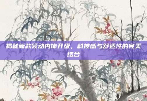 揭秘新款领动内饰升级,科技感与舒适性的完美结合