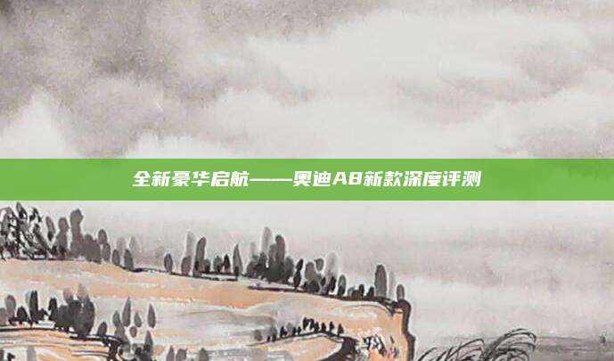 全新豪华启航——奥迪A8新款深度评测