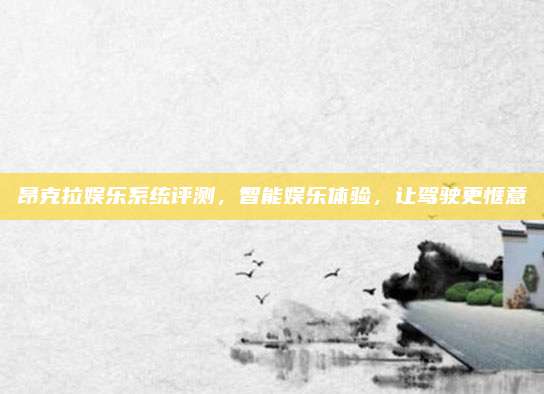 昂克拉娱乐系统评测,智能娱乐体验,让驾驶更惬意