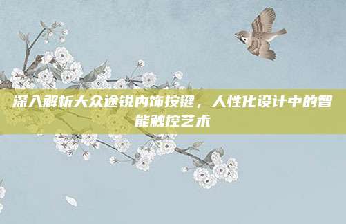 深入解析大众途锐内饰按键,人性化设计中的智能触控艺术