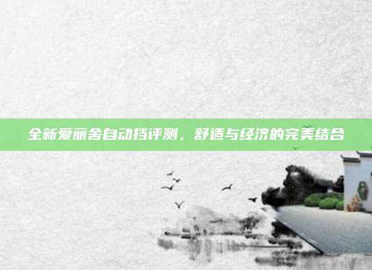 全新爱丽舍自动挡评测,舒适与经济的完美结合