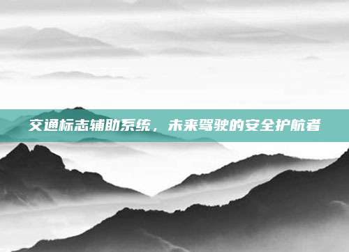 交通标志辅助系统,未来驾驶的安全护航者