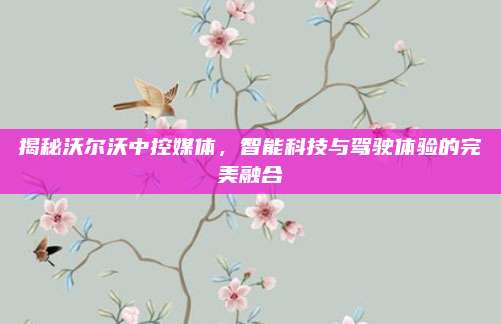 揭秘沃尔沃中控媒体,智能科技与驾驶体验的完美融合