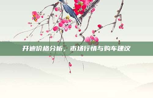 开迪价格分析,市场行情与购车建议