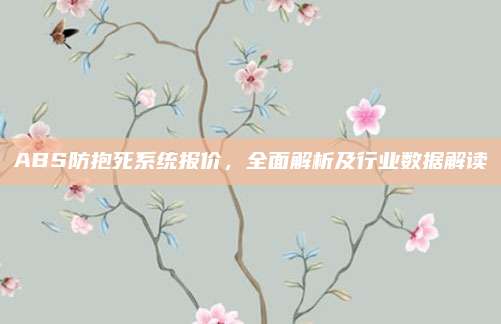 ABS防抱死系统报价，全面解析及行业数据解读